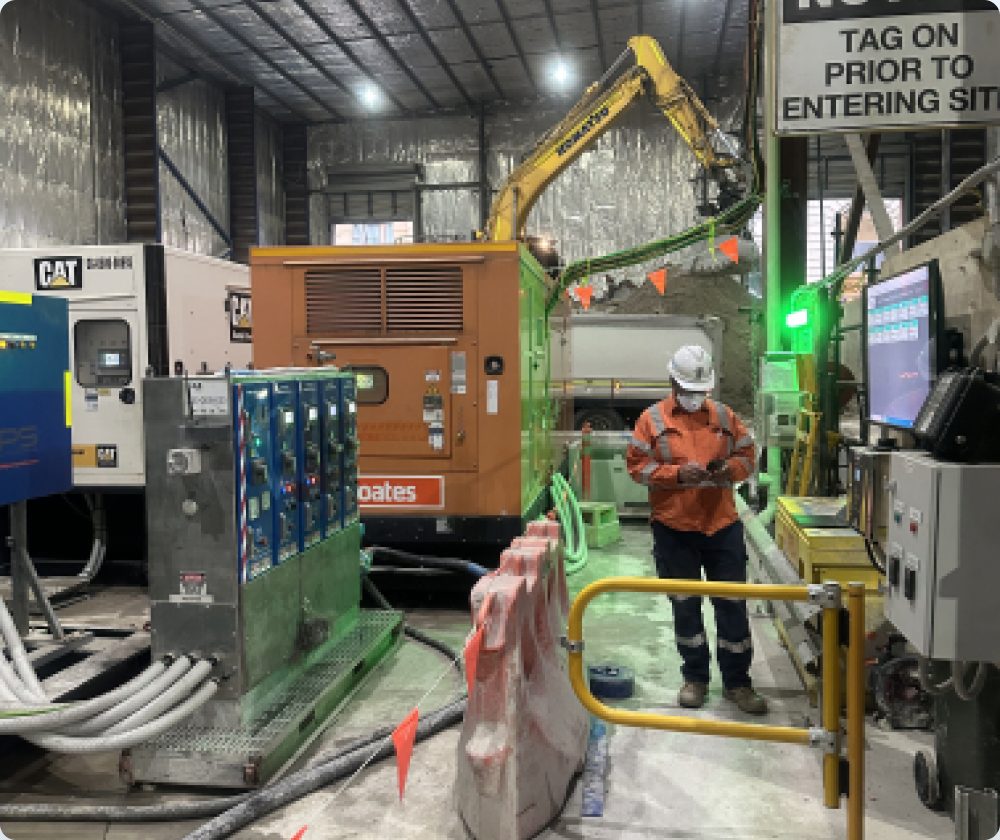 Worker tagging on at a site access control point